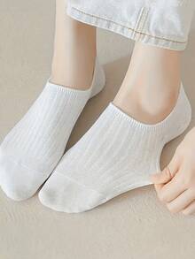 6双装纯色及条纹休闲透气女式船袜 - 常規款 - 查看 7