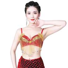 Bộ trang phục đính sequin tua rua thủ công 1 món, thích hợp cho múa bụng, ca hát, phong cách đường phố hở lưng, hộp đêm, phong cách boho, phong cách cổ điển, phù hợp cho lễ hội, tiệc tùng, cuộc sống về đêm, trang phục đi biển, trang phục và phụ kiện du lịch. - Nhiều màu - Xem 6