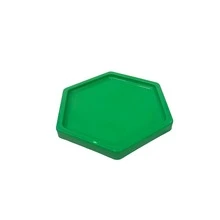 Large Hexagonal Mosaic Tray 18cm Various Colors Decoration - Lime Green - View 3