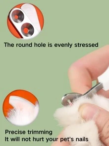 1 Piece Newest European And American Pet Nail Clippers, Including Blind Cut Nail Clippers With Round Hole, Anti-Accidental Nail Clippers For Cats And Dogs, Pet Supplies, Stainless Steel Nail Clipper Tools, Best Selling Pet Nail Clippers In The Middle East - Multicolor - View 3