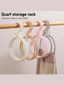 珍珠设计家居围巾/披肩收纳架 - 彩色 - 查看 1