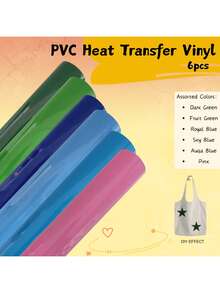 1 Roll, PVC Heat Transfer Vinyl Material, Size 30.5x60cm/30.5x102cm, Iron-On DIY, Suitable For T-Shirts, Easy To Cut And Smooth Surface, Embroidery Patch Iron-On Heat Transfer Patch, Applicable For Jackets, Clothing, Backpacks, Jeans, T-Shirts, Etc. - Multicolor - View 139