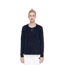 Nike Pro Mesh 运动紧身瑜伽健身上衣 - 黑色 - 查看 6