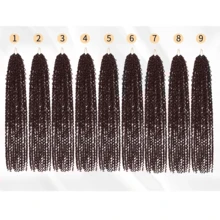 1/9 Packs 14/18/22 Inch Boho Passion Twist Crochet Hair Passion Twist Hair Pre Looped Goddess Crochet Twists Bohemian Crochet Braids With Curly Ends Boho Braids Crochet Hair For Women - Multicolor - View 31