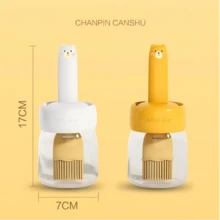 1 Set Bear Shaped Oil Brush, Oil Bottle, Silicone Glass Bottle, Outdoor BBQ Camping, Home Kitchen Oil Bottle And Brush, And Cat Sushi Mold - Multicolor - View 13