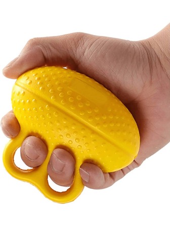 1pc/3pcs High Elasticity PU Grip Balls, Suitable For Rehabilitation And Finger Strengthening - Egg Shape, Hand Strengthener, Usable In All Four Seasons