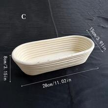 Versatile And Modern Rattan Bread Proofing Basket - Perfect For Sourdough And Artisan Breads, Food , Sturdy, Easy To Clean, Includes Liner Cloth - White - View 16