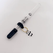 2个混色防丢防滑电子烟笔挂件，适用于钢笔和电子烟，绿叶挂件，420配件，510电子烟电池挂件 - 彩色 - 查看 2