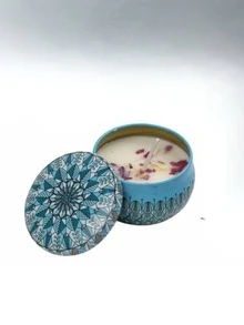 Scented Candle Set, Comes With Colorful Gift Box, Assorted Fragrance Combinations, Aromatic And Concentrated Scent, Smokeless, Long Burning Time - An Ideal Christmas Gift For Family And Friends, Also Suitable As Wedding, Birthday, Holiday, Wedding Anniversary, Home Fragrance Candle, Unisex Candle Gift For Birthday, Christmas, Yoga Bath, Valentine's Day, Can Be Used For Home And Hotel Decoration, Vintage Pattern Design, Soy Wax Material - Multicolor - View 11