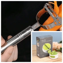 不锈钢罐头起子 - 手动操作，适用于停电、露营装备和紧急情况，厨房小工具，可用作罐头起子、开瓶器、返校用品、大学宿舍必备品和锡罐起子。