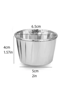 50pcs/Set Round Paper Cupcake And Muffin Baking Cups, 9 Assorted Colors, Make Baking Easier, Heat-Resistant Oil-Proof Aluminum Foil Baking Cups, Suitable For Weddings, Parties, Valentine's Day, Christmas, Halloween, Easter, Thanksgiving, Holiday Baking Supplies, Decorative Cupcake Liners. - Pink - View 11