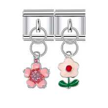 Fashionable & Charming Stainless Steel Single-Section DIY Modular Bracelet Pendant, Featuring Diverse Unique Designs Including Family, Crown, Flower, Best Friend Patterns, Suitable For Women, Couples, Family To DIY Bracelets, Necklaces, Handmade Pendants And Jewelry Making Accessories, Suitable For All - Multicolor - View 3