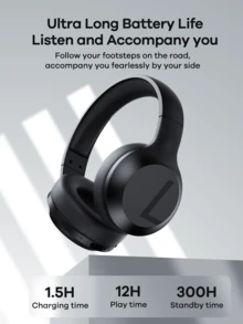 REMAX Wireless Bluetooth Headphones Hi-Fi Stereo Sound With Active Noise Cancellation, Foldable And Lightweight Over-Ear Design, Built-In Microphone. Sports Headphones Compatible With Both IOS And Android Systems. - RB-660HB - View 6