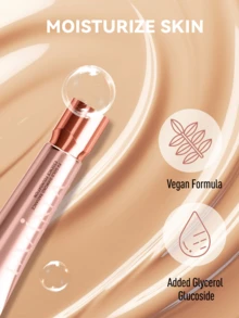 FV 完美霧面液態粉底液 - 全遮瑕無油粉底 毛孔隱形遮瑕膏 防水長效輕盈 品牌彩妝面部彩繪 適合 Y2K 時尚派對 生日聖誕禮物 最佳色號 - Wheat - 查看 5