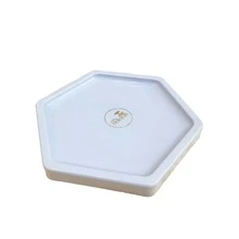 Large Hexagonal Mosaic Tray 18cm Various Colors Decoration - Candy Blue - View 3