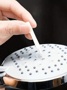 10pcs Shower Head Cleaning Brush, White Multi-Functional Shower Head Crevice Cleaning Brush, Bathroom Accessories - White - View 8