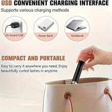 Electric Heated Eyelash Curler - USB Charging, 3-Speed Temperature Adjustment, 10 Second Quick Preheating, Portable Travel Design, Long-Lasting Curling, Holiday Gift - Multicolor - View 9