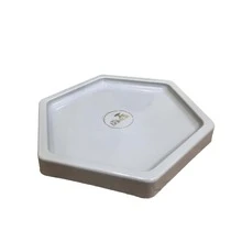 Large Hexagonal Mosaic Tray 18cm Various Colors Decoration - Gris - Ver 3