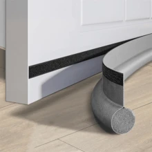 1 miếng chặn gió dưới cửa, chặn gió một mặt, dài 37 inch, có thể cắt được, dùng làm tấm chắn gió cách nhiệt, gioăng cửa chống ồn, chặn gió dưới cửa, cải thiện nhà cửa, phù hợp cho cửa trong nhà và ngoài trời. - Nhiều màu - Xem 16