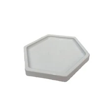 Large Hexagonal Mosaic Tray 18cm Various Colors Decoration - Blanco - Ver 3