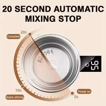 电动咖啡杯，带LED温度显示 - 一键操作，采用304不锈钢材质，适用于搅拌咖啡、牛奶、茶以及咖啡牛奶混合物，是办公室、家庭和户外旅行的理想之选 - 咖啡杯搅拌器，咖啡混合器 - 圣诞节和万圣节的完美礼物