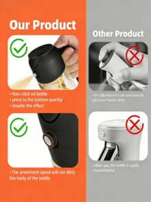 1pc White Plastic High Capacity Oil Sprayer, Multi-Functional Oil Sprayer, Spray-Pour Dual Use Oil Sprayer, Baking Dedicated Oil Sprayer, Transparent Oil Sprayer With Measurement Scale, Reusable Oil Sprayer, Liquid Capacity Visible Design, Uniform Spraying, No Leakage, Suitable For Outdoor Barbecue, Salad Making, Baking, Kitchen Cooking, Kitchen Gadget, Barbecue Accessory, Salad Making Tool, Baking Tool, Kitchen Accessory, Mother's Day Gift, Father's Day Gift - Not Dishwasher - Multicolor - View 4