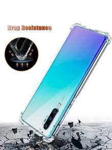 2pcs Thick Anti-Fall TPU Transparent Phone Case For Huawei And Honor, Shock-Proof High Transparency Case, Minimalist Durable Anti-Scratch Soft Cover For Huawei And Honor - Clear - View 3
