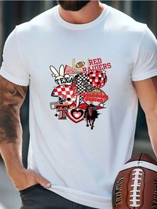 Mens Texas Tech Shirt: Unisex Heather Gray Cotton Tee T-Shirt - trắng - Xem 1