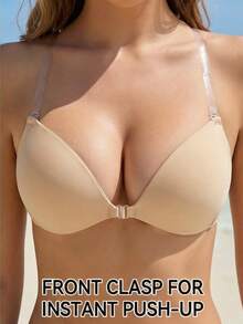 2 Packs Invisible Adhesive Bras – Strapless Silicone Push-Up Bra Cups, Suitable For Backless Dresses, Breathable Self-Adhesive Lifting Pads, Reusable, Skin-Friendly Self-Adhesive Lifting Bra, Invisible Non-Slip Reusable Adhesive Bra, New Style Lifting Invisible Silicone Bra With Straps. - Multicolor - View 24