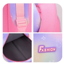 Mochila Escolar Niña Estilo Galaxia Iridiscente + Mochila Infantil Ligera Resistente + Mochila Primaria con Diseño Estrellas y Arcoíris + Mochila Niña 6-12 Años Material PU Brillante + Capacidad A4 + Correas Hombro Transpirables de Malla + Bolsillos Múltiples Organizador + Mochila Escolar Impermeable Ligera + Estilo Unicornio Pastel Rosa Morado + Mochila Infantil para Regreso a Clases + Compartimentos Principales y Laterales + Correas Ajustables + Mochila Niña Estilo Kawaii Brillante + Ideal Primaria Secundaria + Mochila Escolar con Estética Holográfica - Negro - Ver 4