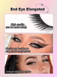 AYRMILLA 假睫毛 1/5/10/20/100 对装，自然妆效，蓬松柔软浓密 3D 水貂毛假睫毛，纤长纤细假睫毛，多层假睫毛，短款浓密假睫毛，睫毛嫁接，散装假睫毛，适用于婚礼、夜店、日常工作会议等场合的化妆产品，打造自然妆效。 - 黑色 - 查看 5