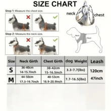 3pcs/Set Winter Warm Dog Harness And Leash Set, Adjustable With Treat Pouch, Classic Plaid Fabric, Suitable For Small Dogs - Grey - View 2