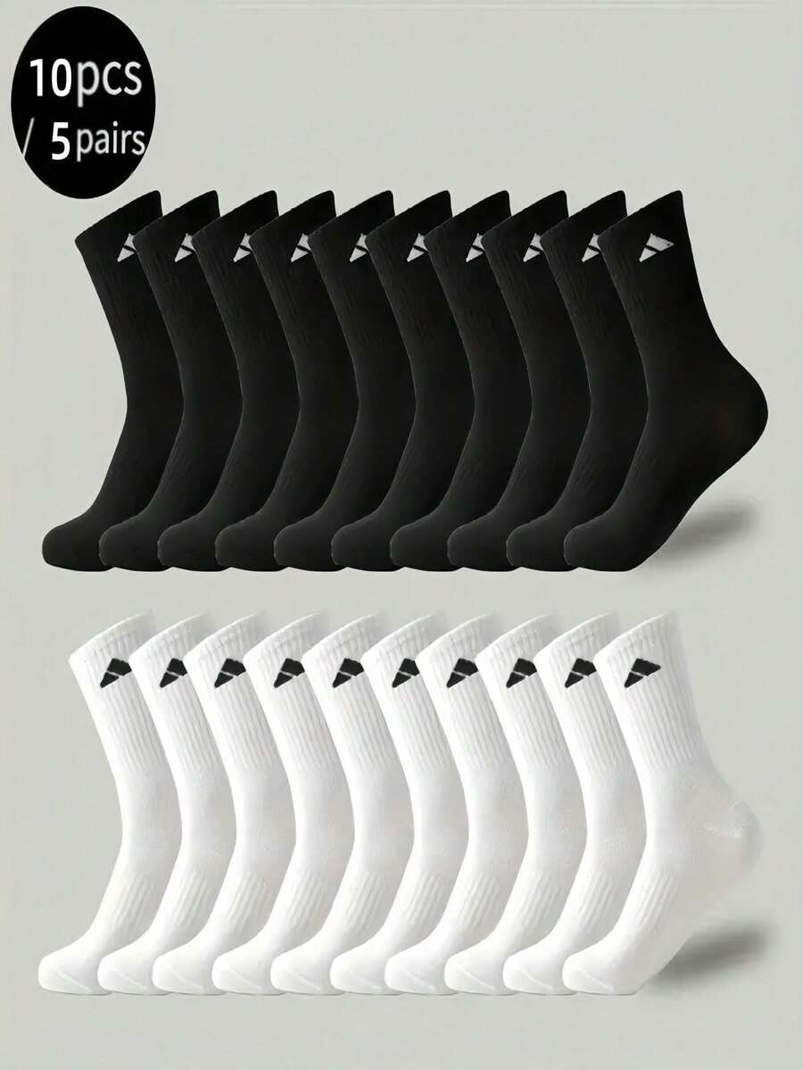 情人节礼物，20/10/5双装男女通用运动袜 - 加厚舒适，适合健身和跑步 - 吸湿透气面料 - 无缝袜头设计 - 防滑 - 篮球、徒步和日常穿着的理想之选 - 运动和日常使用的完美之选，健身爱好者的理想之选