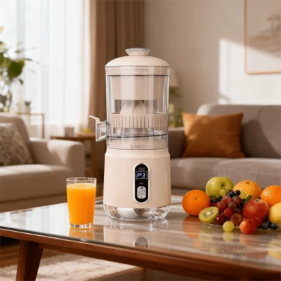 2025 New Portable One-Touch Electric Citrus Juicer Cup, Auto Separate Lemon & Orange Juicer, USB Rechargeable Mini Multifunction Fruit Juicer For Fresh Juice, Smoothies, Travel & Outdoor Use