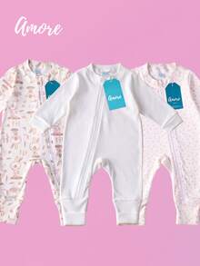 Set Of 3 -Themed  - 100% Cotton Suedine - Multicolor - View 1