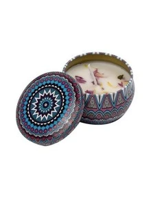 Scented Candle Set, Comes With Colorful Gift Box, Assorted Fragrance Combinations, Aromatic And Concentrated Scent, Smokeless, Long Burning Time - An Ideal Christmas Gift For Family And Friends, Also Suitable As Wedding, Birthday, Holiday, Wedding Anniversary, Home Fragrance Candle, Unisex Candle Gift For Birthday, Christmas, Yoga Bath, Valentine's Day, Can Be Used For Home And Hotel Decoration, Vintage Pattern Design, Soy Wax Material - Multicolor - View 10