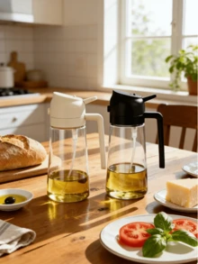 1pc White Plastic High Capacity Oil Sprayer, Multi-Functional Oil Sprayer, Spray-Pour Dual Use Oil Sprayer, Baking Dedicated Oil Sprayer, Transparent Oil Sprayer With Measurement Scale, Reusable Oil Sprayer, Liquid Capacity Visible Design, Uniform Spraying, No Leakage, Suitable For Outdoor Barbecue, Salad Making, Baking, Kitchen Cooking, Kitchen Gadget, Barbecue Accessory, Salad Making Tool, Baking Tool, Kitchen Accessory, Mother's Day Gift, Father's Day Gift - Not Dishwasher - Multicolor - View 5