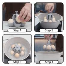 1pc High-Temperature Resistant Water-Boiling Silicone Egg Cooker, A Household Kitchen Tool, Egg Tray, Family Food, Multi-Person Breakfast Egg Steamer