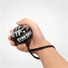 1个通用尺寸自启动腕力球，纯色ABS材质，前臂和手指训练，适用于家庭/办公室/健身房，手臂肌肉锻炼腕部陀螺球，前臂训练器 - 彩色 - 查看 8