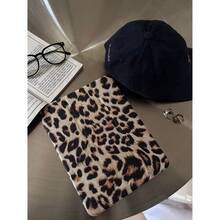 1 pieza Funda protectora de tableta con estampado clásico de leopardo con efecto espejo para iPad 11 2025/Air 7 2025/10.9/Air4/5/6/10.2/Pro 11/10th/9.7/10.5, con función de suspender/activar
