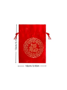 Set Of 1/6/12 China Brocade Drawstring Bags - Mixed Color Fabric Gift Bags, Suitable For Jewelry, Wedding Party Favors, Candy Packaging, Drawstring Gift Bags - Ideal For Wedding Gifts, Jewelry Storage, Holiday Party Favors, And Candy Wrapping. - Multicolor - View 14