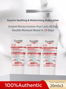 Eucerin Soothing Moisturizing Body Lotion, PH5 Mild Acid, Panthenol B5, Hydrating & Nourishing For Dry Skin, Autumn/Winter - Sữa dưỡng thể 20ml*3 - Xem 9