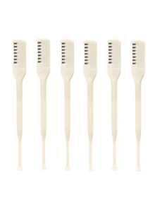 12pcs/Set Gentle & Painless Nose Hair Trimmer Kit, Unisex - Portable Manual 360° Rotating Dual-Head, Skin-Friendly Facial Hair Removal Tool, Precise Trimming