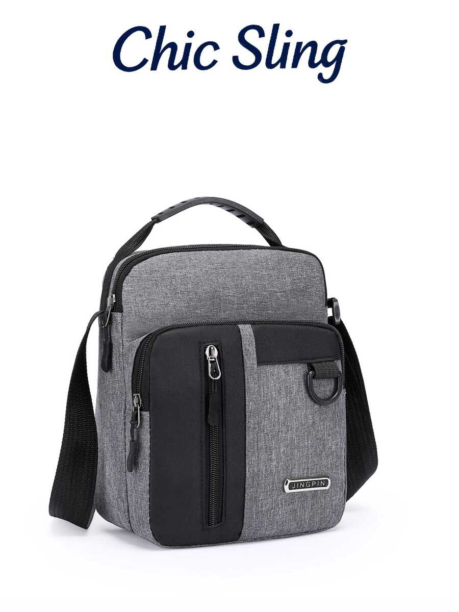 SHILAN Men's Bag Casual Canvas Bag Oxford Cloth Shoulder Bag Men's Crossbody Bag Men's Bag Backpack Small Bag Business Briefcase Phone Bag - Multicolor - View 1