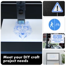 Printer Paper - White Panel With Blue Carving - View 9