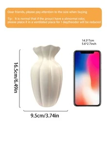 1件復古優雅風格樹脂花瓶，可用作客廳花瓶、放置在乾花架上的現代裝飾，或作為餐桌中心裝飾品。可插鮮花或人造花，是咖啡桌、書桌和客廳的理想裝飾品。 - 彩色 - 查看 8
