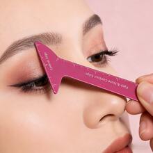 2026 New Stainless Steel Beauty Auxiliary Ruler For Eyeliner Makeup Beginner's Skill Eye Shadow Thrush Portable Makeup Tool