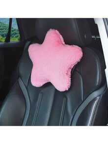 1个粉色毛绒五角星汽车抱枕，可爱装饰抱枕，柔软舒适，可作头枕或腰枕，适用于所有车型，也可用于办公室、家居，缓解压力。 - 星星 - 查看 6