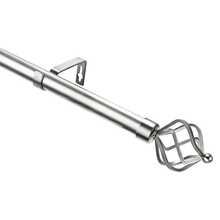 Casaisla Home Collection Cortinero de Metal Extensible (80 a 360 cm) Soporta 22 Kilogramos, Diámetro Exterior 25 mm, Elegante, Práctico y Ajustable, Para Ventanas Chicas, Medianas y Grandes - Plateado - Ver 2