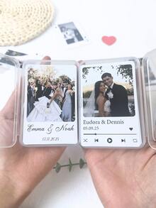 1pc,Custom Deck Of Cards, Personalized Photo Playing Cards With Box, Custom Couple Pictures And Family Photos Of Playing Cards, Table Game Cards,For Weddings, For Housewarming Living Room, Office, Tea Room, Home, New Job, Office Supplies,Unique Valentine's Day Gift Photo Gifts, Family Party Favors,Anniversary Gift - Multicolor - View 7